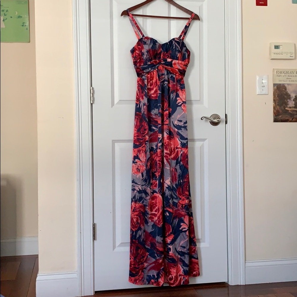 Flowery maxi dress